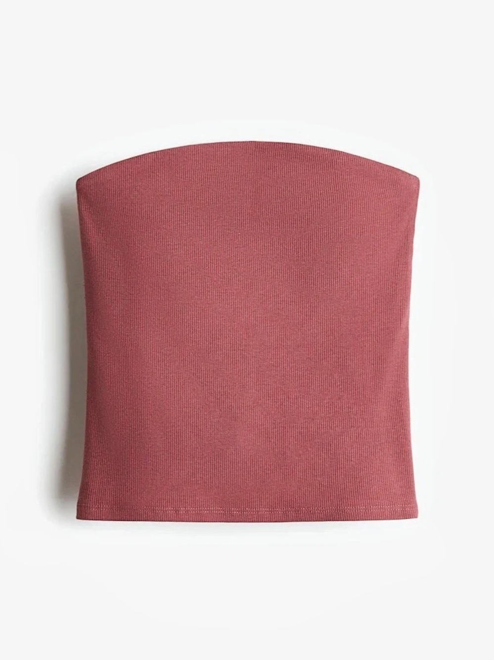Cotton Ribbed divided Tube Tops - Picture 2 of 5